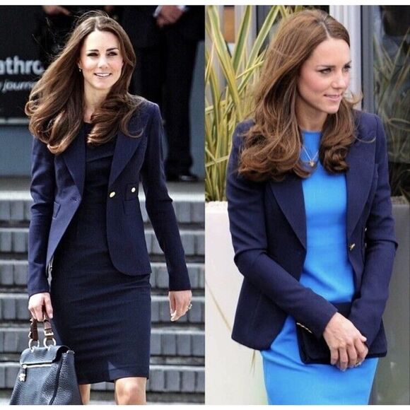 smythe classic duchess blazer navy US8 - Picture 2 of 12